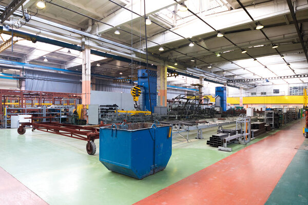 Inside of Belcommunmash industrial factory in Minsk, Belarus