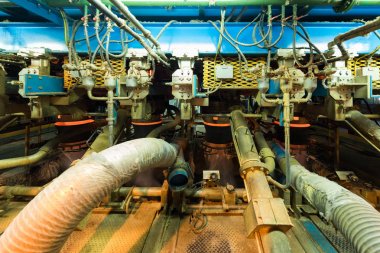 Fiberglas üretim endüstrisi ekipmanları üretim alanında