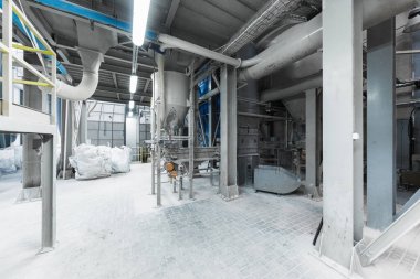 Fiberglas üretim endüstrisi ekipmanları üretim alanında