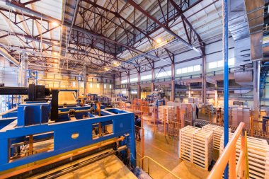 Fiberglas üretim endüstrisi ekipmanları üretim alanında