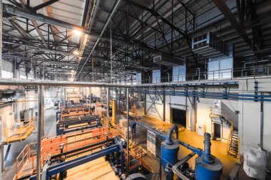 Fiberglas üretim endüstrisi ekipmanları üretim alanında