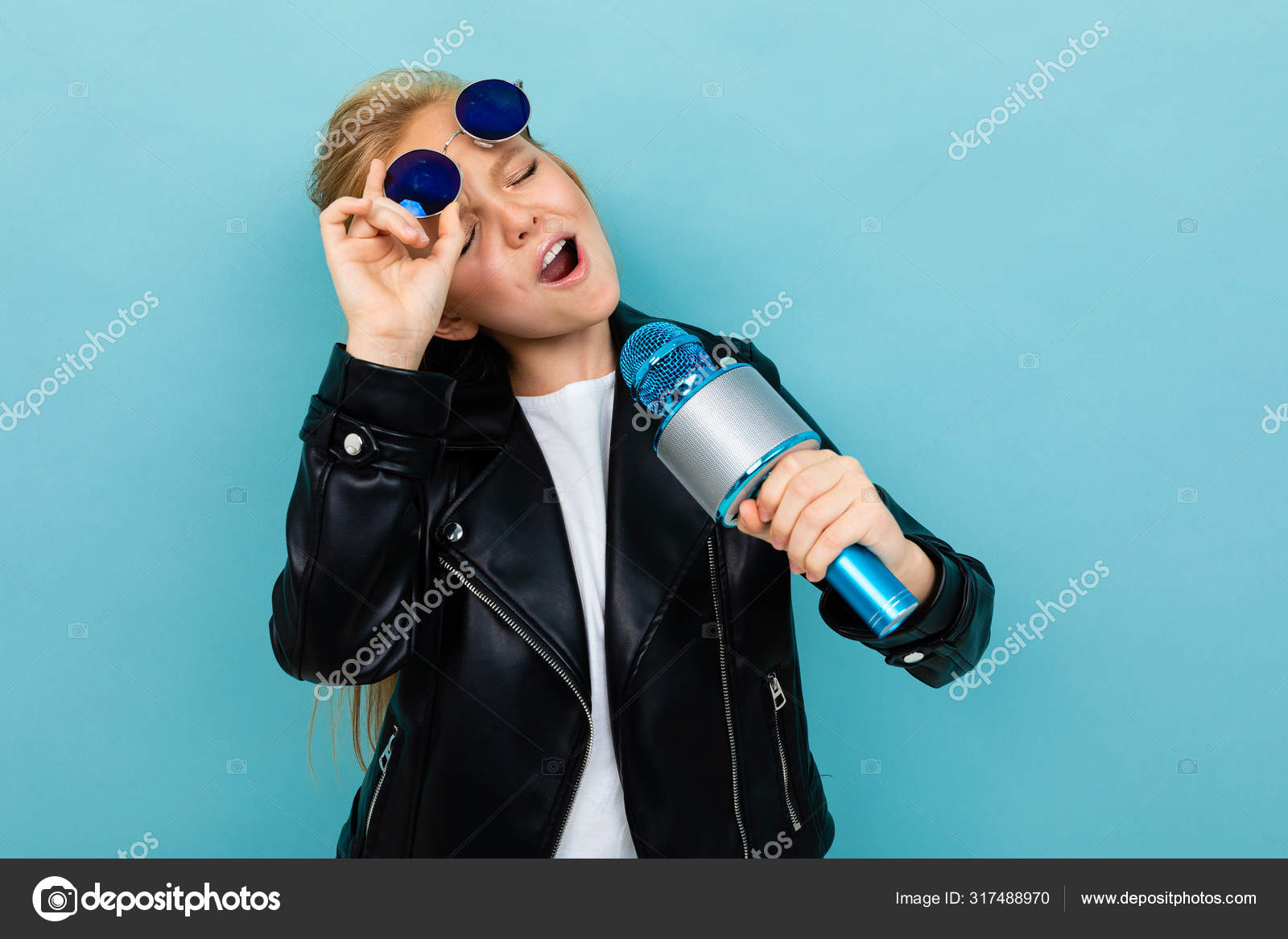little girl black leather jacket