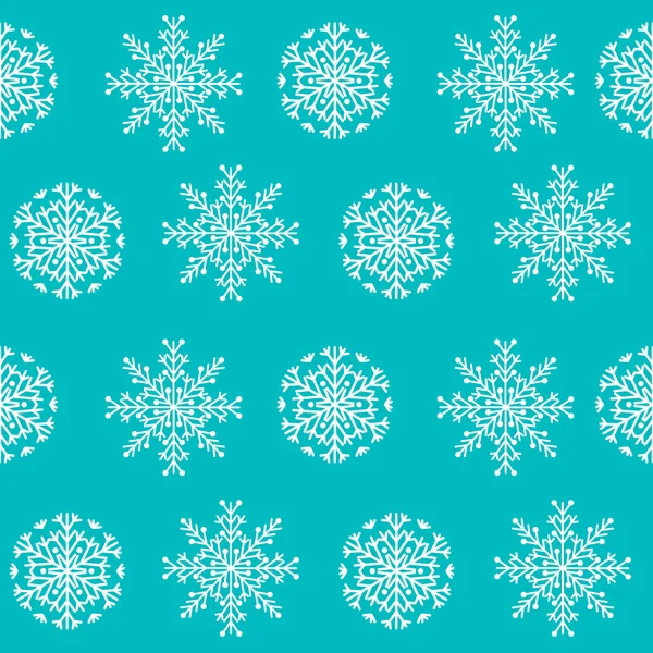 눈송이 완벽 한 패턴입니다. 눈송이 배경. 크리스마스 패턴. — 스톡 벡터