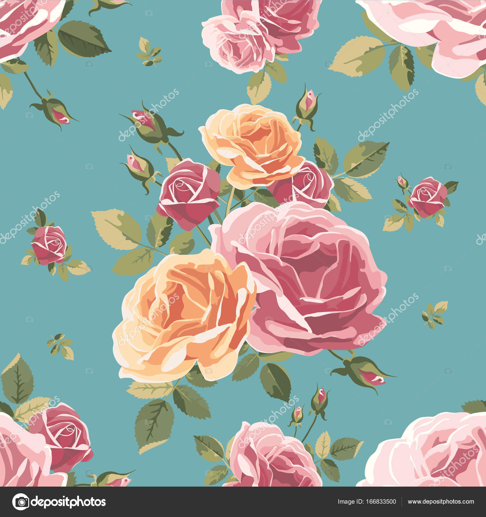 Vintage Floral Background Vector Illustration By Kateshe Vintage Floral Background Vector Illustration By Kateshe