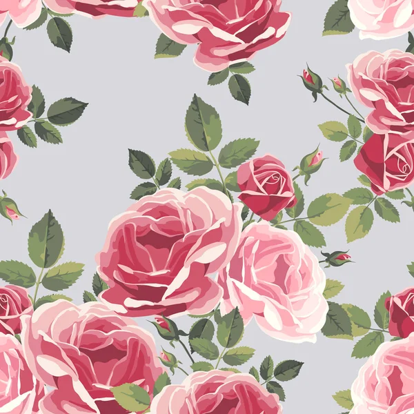Güllerle kusursuz desen. Klasik çiçek arkaplanı. 