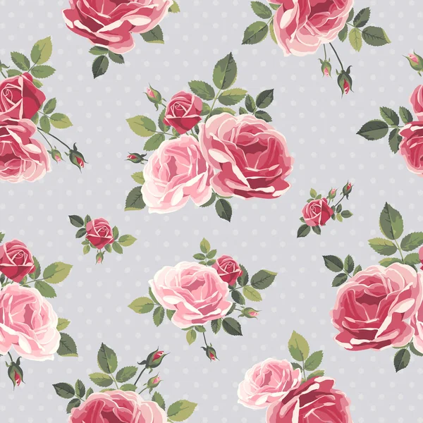 Güllerle kusursuz desen. Klasik çiçek arkaplanı. 
