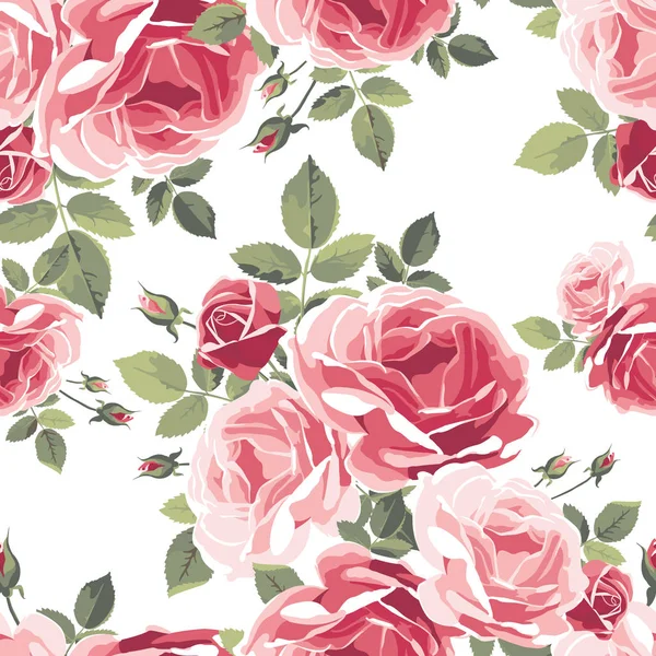 Güllerle kusursuz desen. Klasik çiçek arkaplanı. 