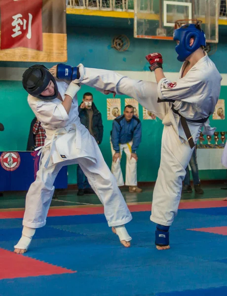 Karate fight episode — Stock Photo, Image