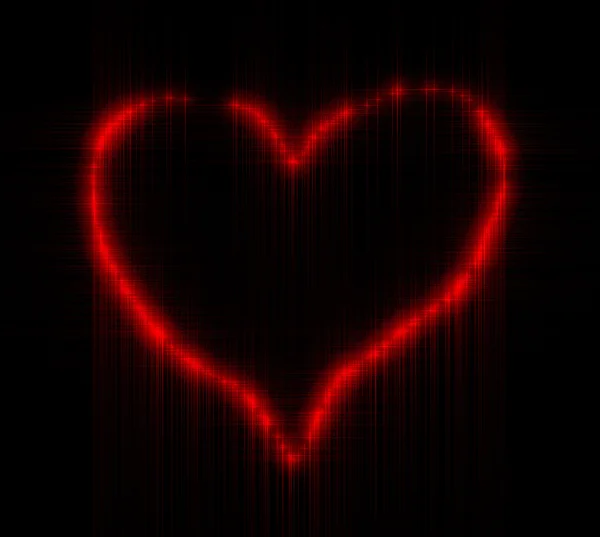 Corazón rojo aislado — Foto de Stock