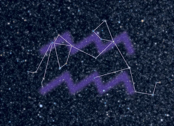 Kova zodyak takımyıldızı — Stok fotoğraf