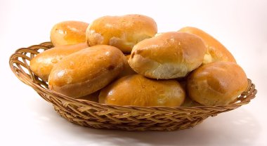 Ev yapımı Pasties izole