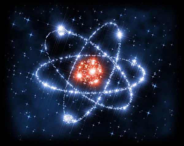 Atom rymdforskning — Stockfoto
