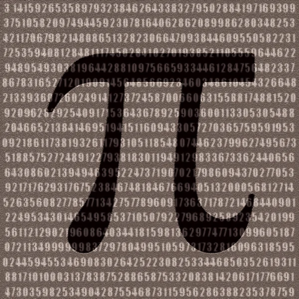 Wartość liczby pi — Zdjęcie stockowe