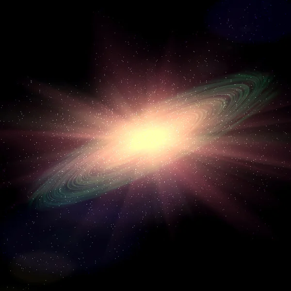 Взрыв сверхновой космической галактики — стоковое фото