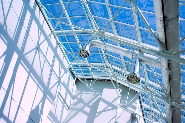 Glassy dak ventiduct — Stockfoto