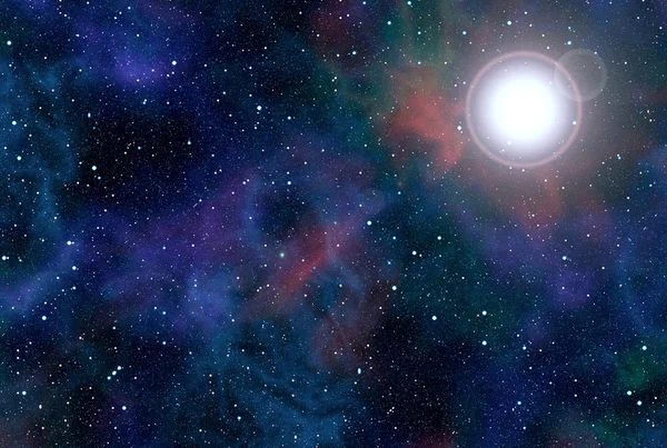 Estrela da nebulosa espacial — Fotografia de Stock
