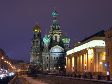 Katedral Kurtarıcı Kan Saint-Petersburg Rusya