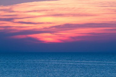 Gün batımı deniz gökyüzü