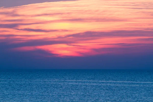 Закат морского неба — стоковое фото