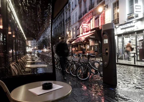 Noche de café en París — Foto de Stock