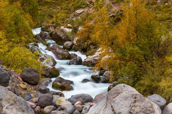 Horská proudu podzim — Stock fotografie