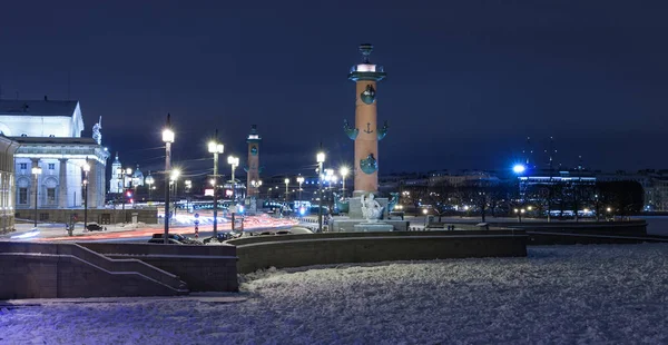 Saint-Petersburg Vasilievsky eiland Spit — Stockfoto