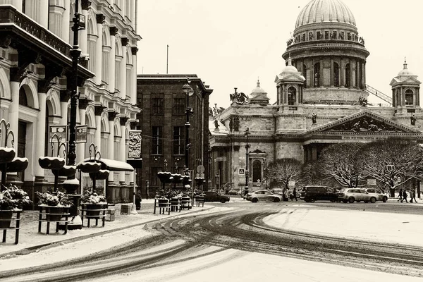 Καθεδρικός Ναός Αγίου Ισαάκ ορόσημο Πετρούπολη — Φωτογραφία Αρχείου