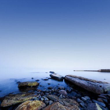 sesi deniz manzarası sahne
