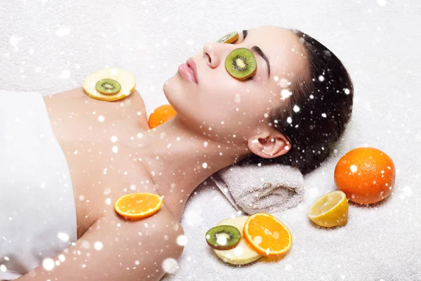 Natürliche hausgemachte Früchte Gesichtsmasken — Stockfoto