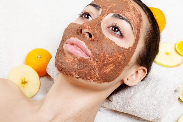 Natural homemade fruit facial masks. Fresh fruit — Stock Photo, Image