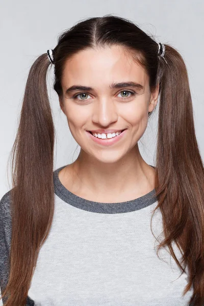 The young woman's portrait with happy emotions — Stock Photo, Image