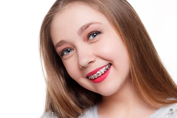 Healthy, beautiful smile, the child to the dentist.Portrait of a — Stock Photo, Image