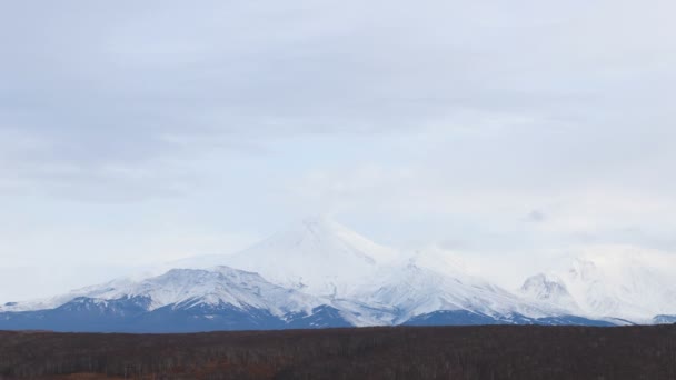 Timelapse Coucher Soleil Volcan Soleil Sur Sommet Haute Montagne Timelapse — Video