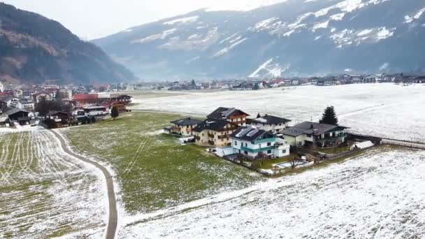 Riprese Drone Ancora Girato Del Bellissimo Villaggio Invernale Ischgl Austria — Video Stock