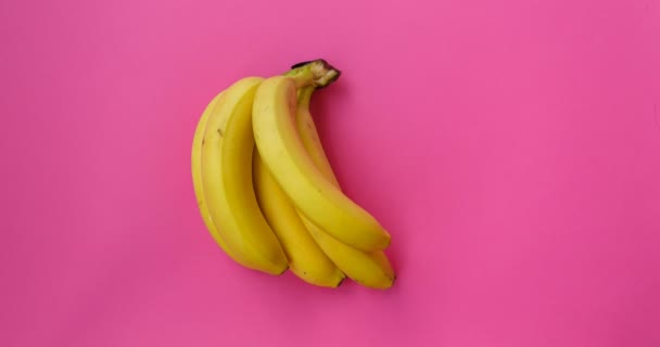 Bananas Estão Dançar Parar Animação Fruta Movimento Comida Alimentação Saudável — Vídeo de Stock