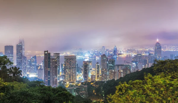Panorama centrum Hongkongu — Zdjęcie stockowe