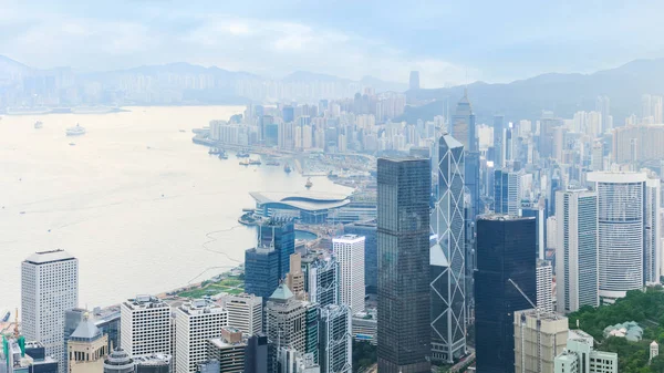 Utsikt över centrala Hongkong — Stockfoto