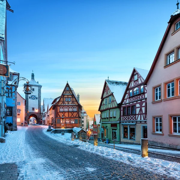 Medieval old Rothenburg ob der Tauber — 스톡 사진