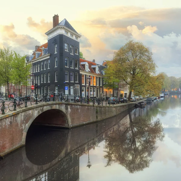 Starego miasta Amsterdam Rossebuurt — Zdjęcie stockowe