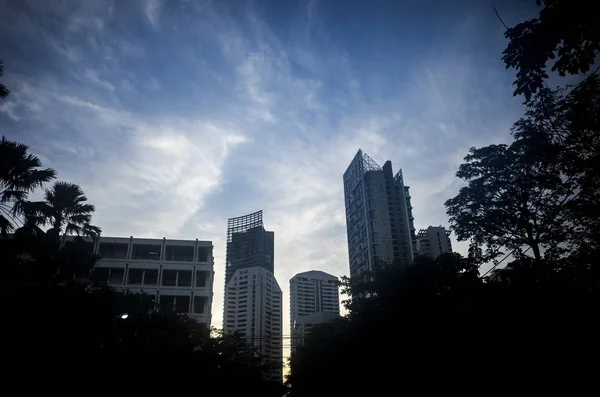 Взгляд на строительство в Бангкоке Стоковое Изображение