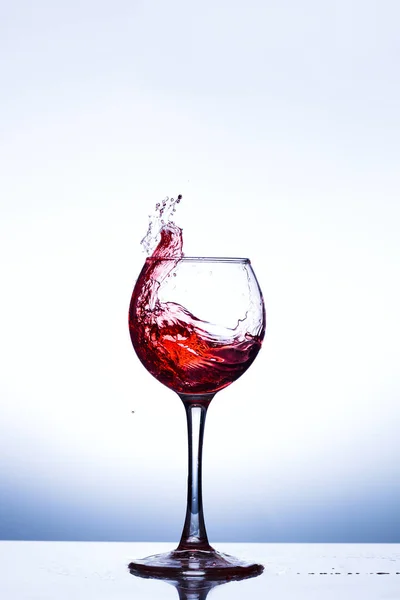 Víno v skleněné — Stock fotografie