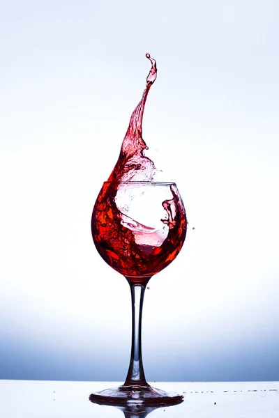 Víno v skleněné — Stock fotografie