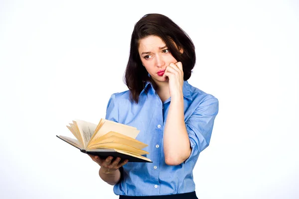 Young girl with books Royalty Free Stock Photos