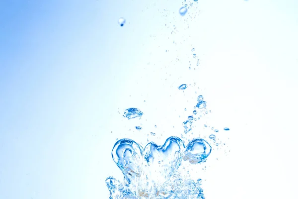 Sprays en druppels water spatten, abstractie, minimalisme — Stockfoto