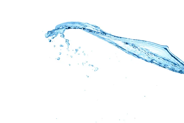 Wasserspritzer isoliert auf weißem Hintergrund — Stockfoto