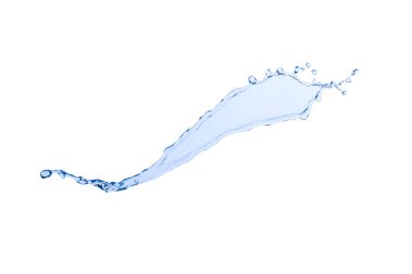 Beyaz arka plan üzerinde izole renk su sıçrama