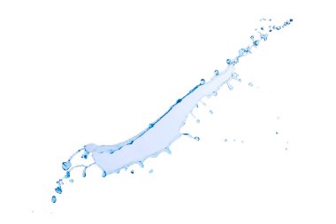 Beyaz arka plan üzerinde izole renk su sıçrama