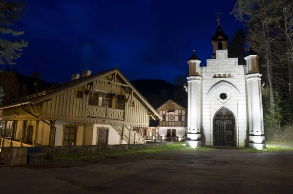 Szczawnica noite foto — Fotografia de Stock