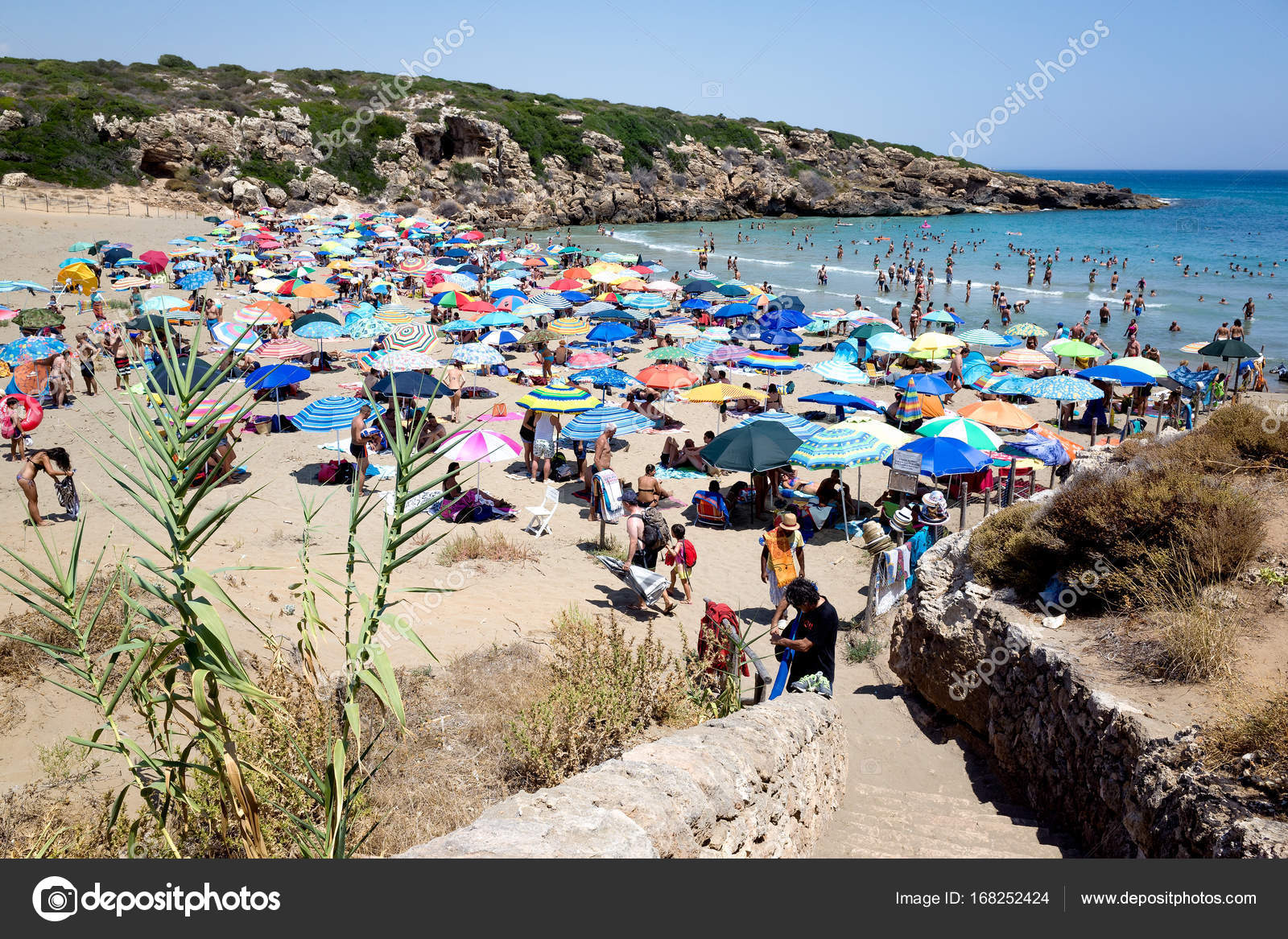 Vista Della Spiaggia Di Calamosche Vendicari In Sicilia I