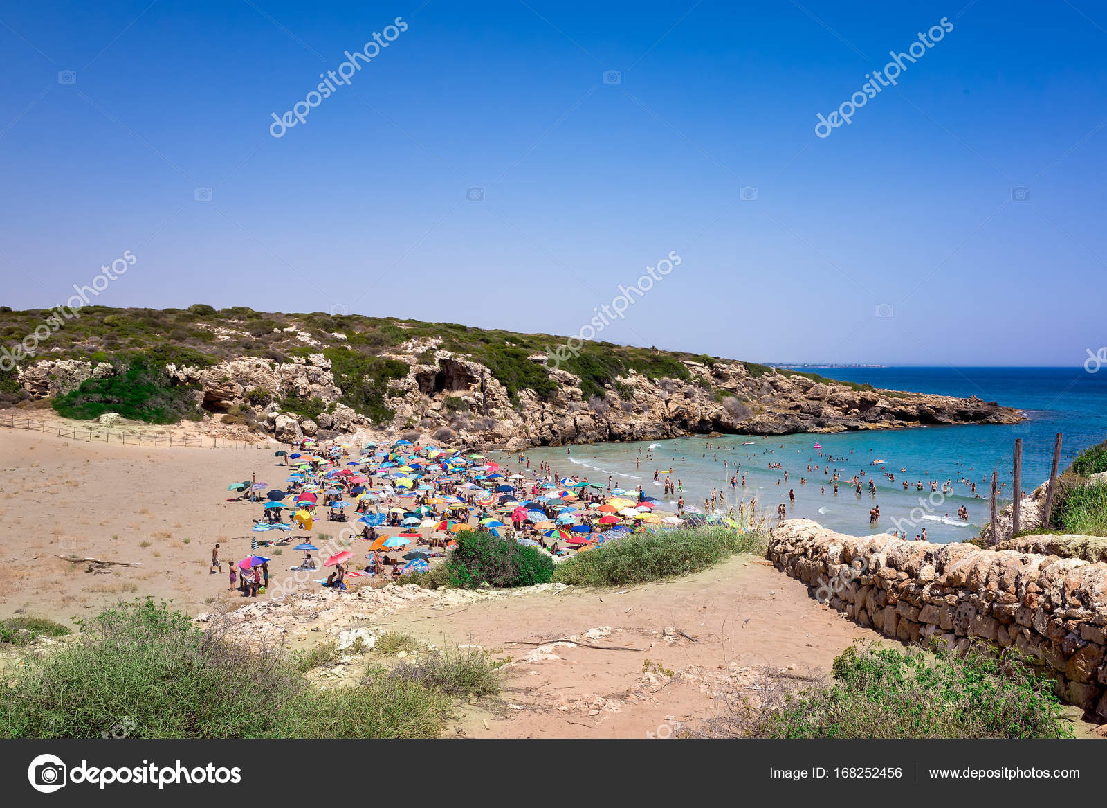 Vista Della Spiaggia Di Calamosche Vendicari In Sicilia I